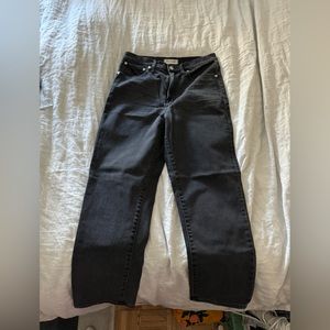 perfect vintage straight jean in black